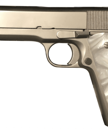 Rock Island Armory M1911-A1 GI Nickel .45 ACP 5" Barrel 8...