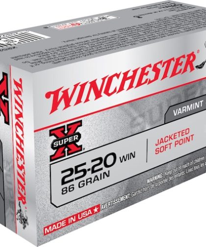 Winchester Super X 25-20 WCF Ammo 86 Grain Jacketed Soft Point Box of 50 - Fast Ship for sale