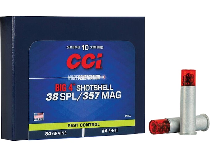 CCI Big 4 Shotshell 38 Special Ammo 84 Grain Lead Shot 200 rounds - Fast Ship for sale