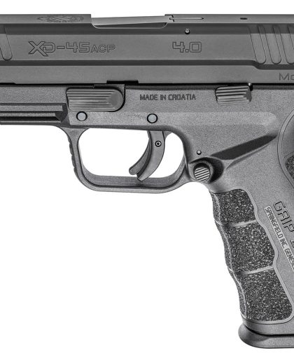 Springfield XD Mod.2 45ACP 4.0 Service Model Black Holiday Package with GripZone